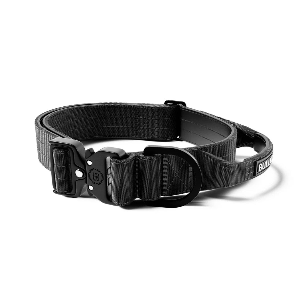 Kaelarihm kerge Combat kinnitusega Bullybillows 4cm must
