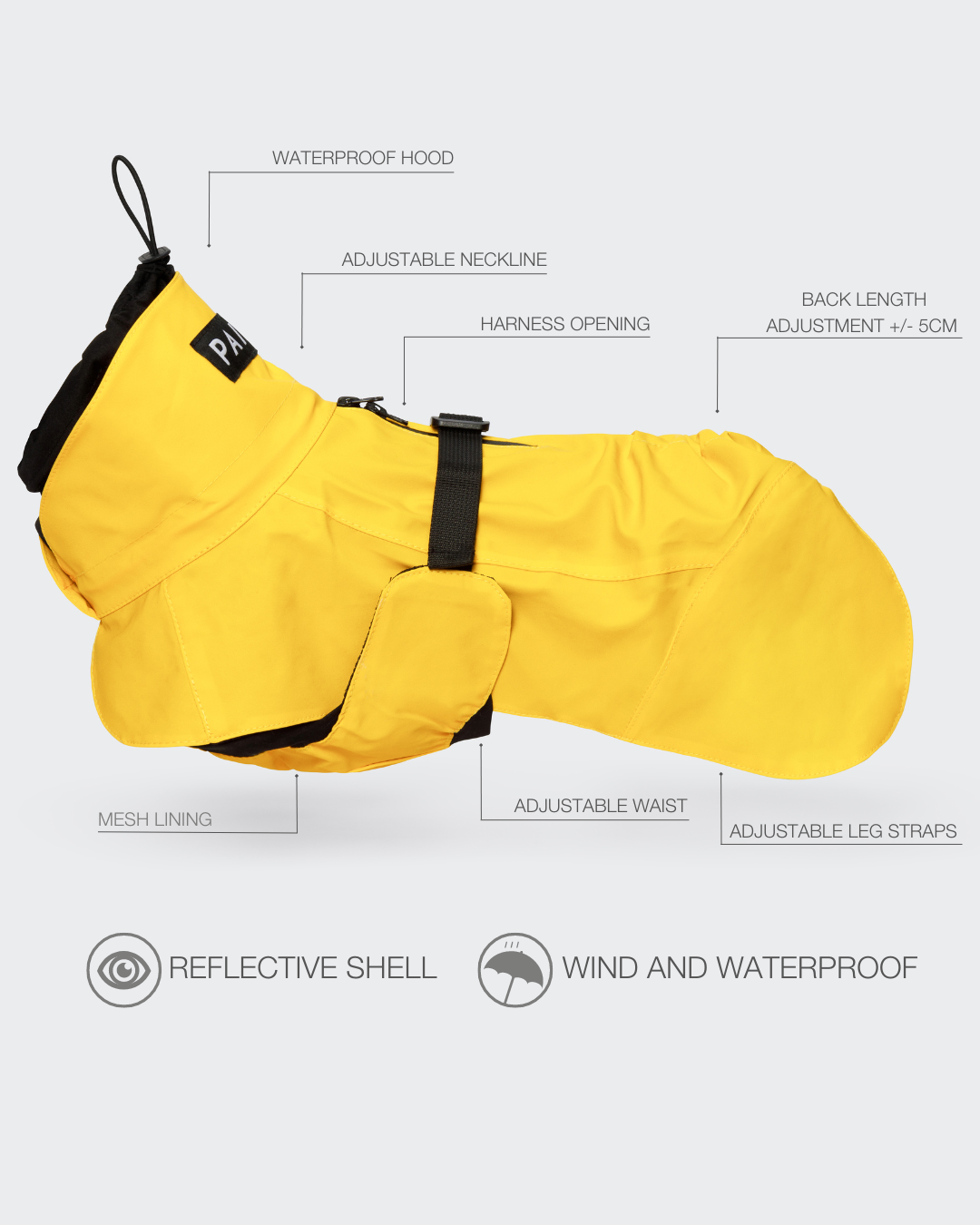 Kevad-sügis jope Visibility Lite PAIKKA kollane
