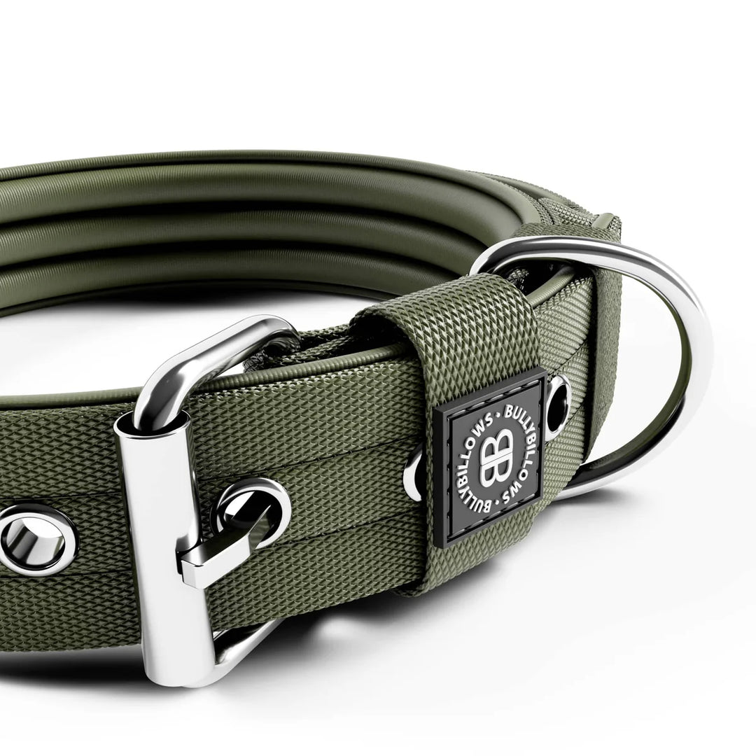 Pandlaga kaelarihm Bullybillows 4cm khaki