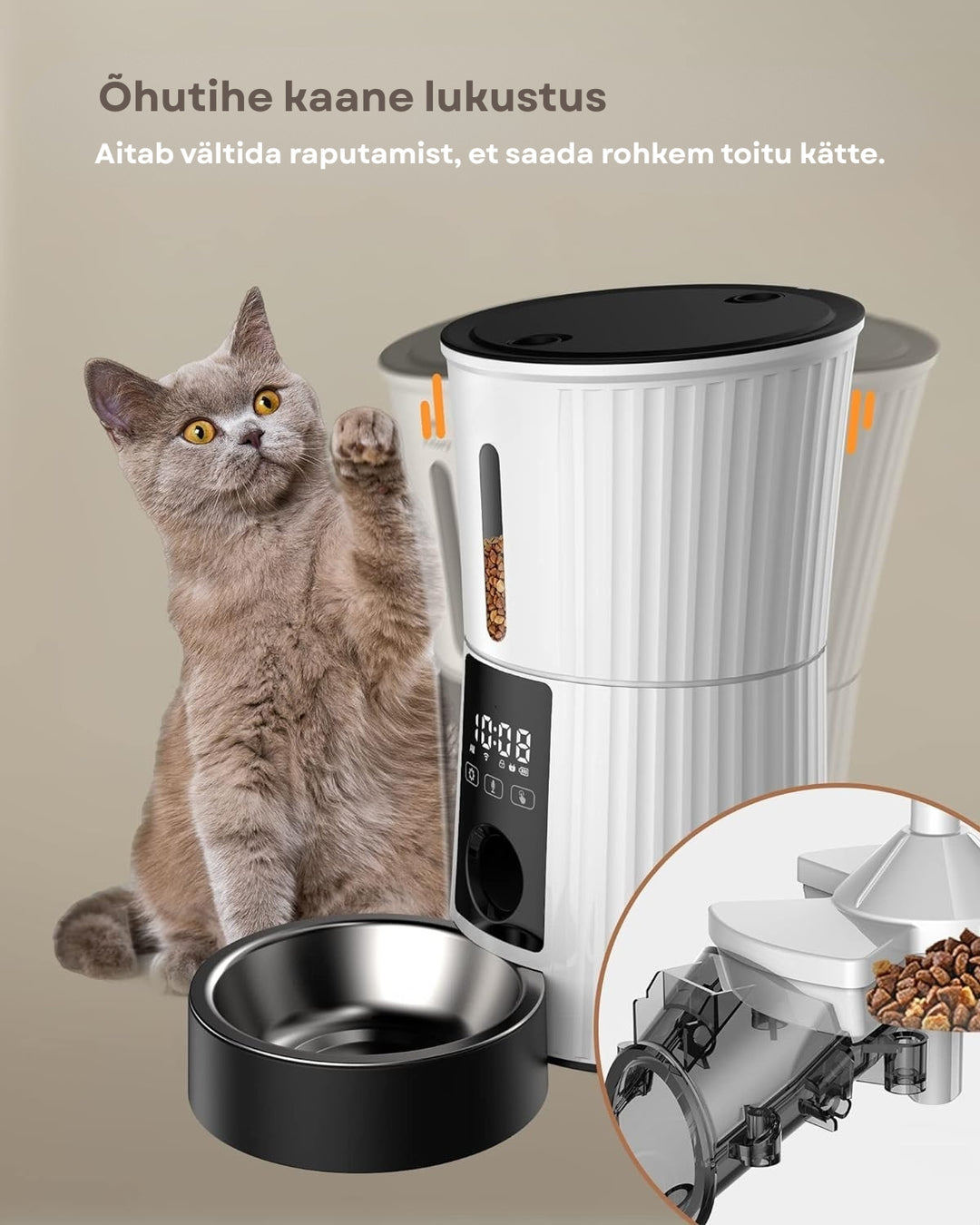 Automaatne söötja koerale/kassile PF01 Wifi Patpet